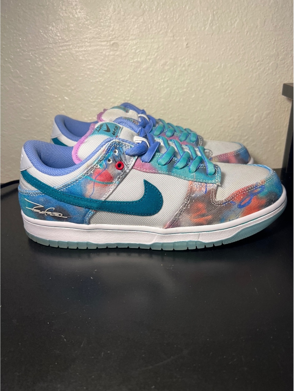 Futura Laboratories x Nike Dunk Low SB 'Bleached Aqua'